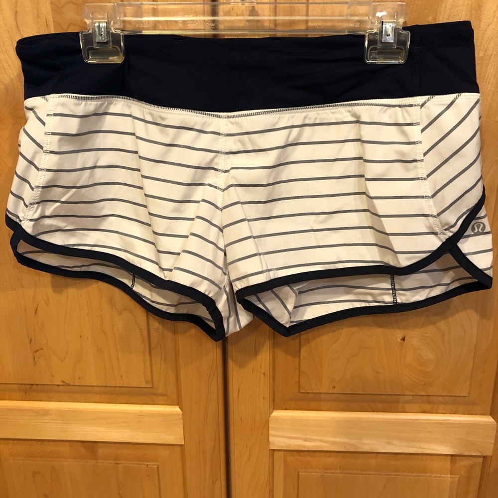 Lululemon Quiet Stripe speed shorts